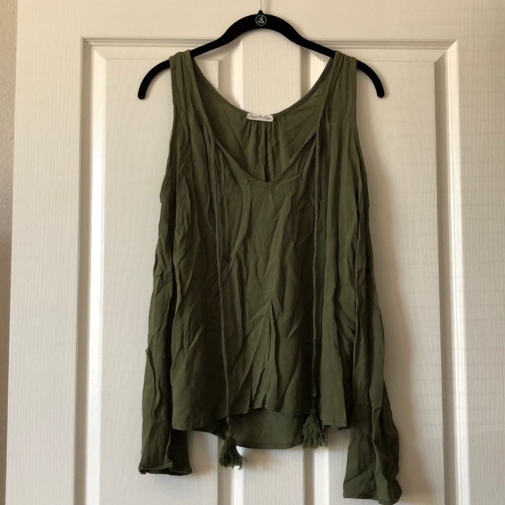 Olive green blouse